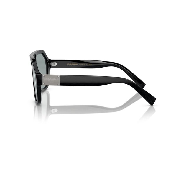 New Dolce & Gabbana Black Aviator DG4433 2820/87 Sunglasses Women - Picture 3 of 6